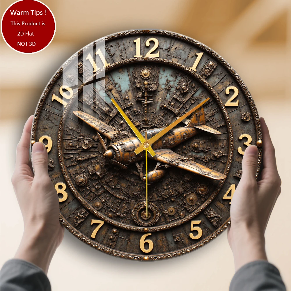 Настенные часы из закаленного стекла, винтажные часы с бронзовым самолетом, подходящие для настенного декора или настольного дисплея в любом месте
Настенные часы из закаленного стекла, винтажные часы с бронзовым самолетом, подходящие для настенного декора или настольного дисплея в любом месте