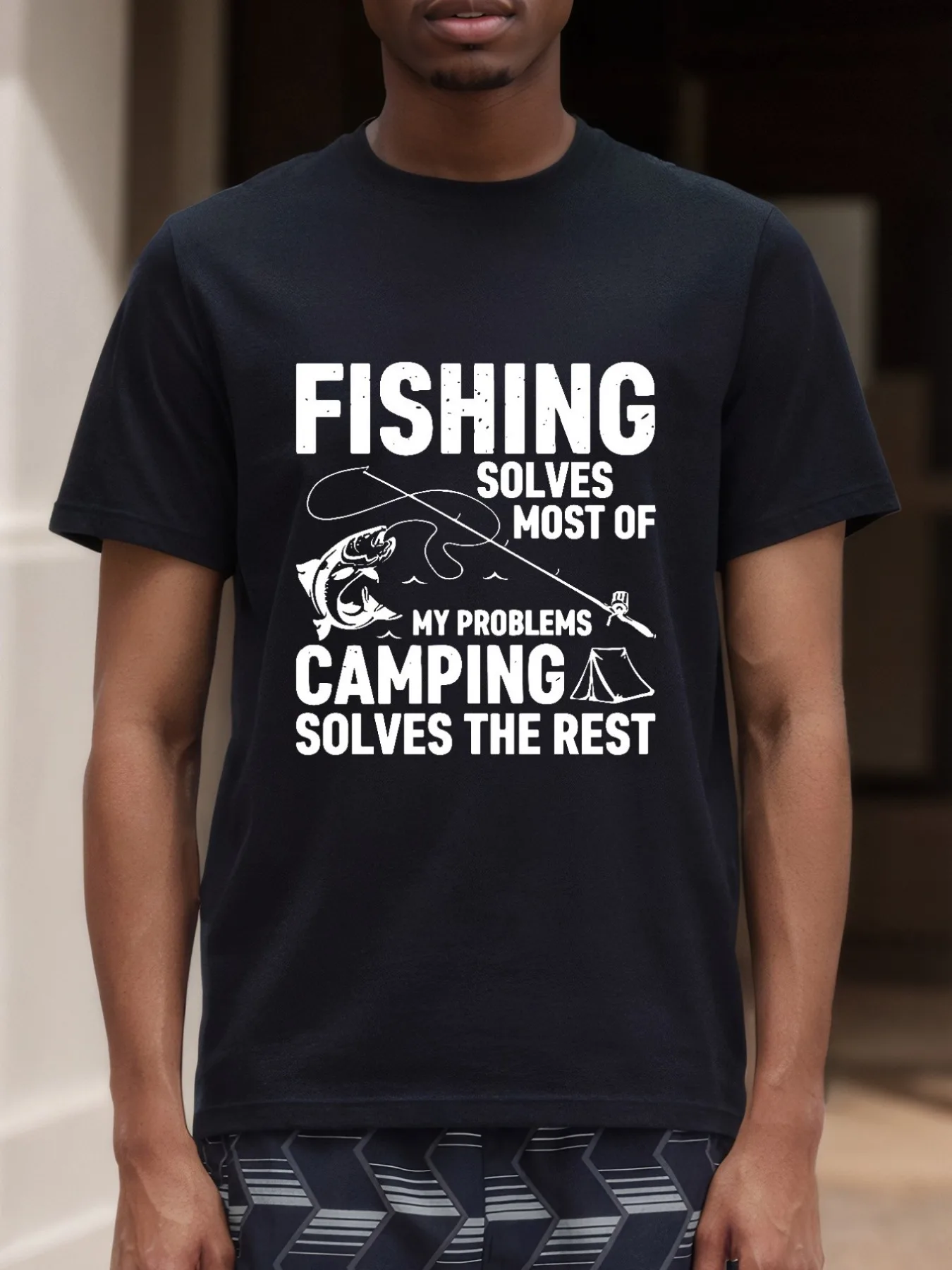 Fishing Solved Most of My Problems. Camping Solved The Rest. Men'S Vintage T-Shirts Celebrate Christmas All Season
Fishing Solved Most of My Problems. Camping Solved The Rest. Men'S Vintage T-Shirts Celebrate Christmas All Season