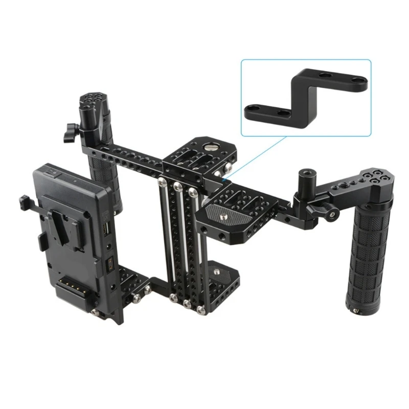 Z Shape Handle Mount Base Adapter Lightweight Extension Bracket Gadget for DSLR Camera Cage Monitors Accessories 896C
Z Shape Handle Mount Base Adapter Lightweight Extension Bracket Gadget for DSLR Camera Cage Monitors Accessories 896C