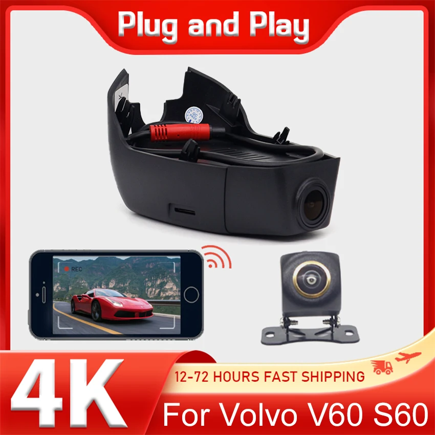 For Volvo V60 S60 2018-2022 Front and Rear plug and play Dash Cam for Car Camera Recorder Dashcam WIFI Car Dvr Recording Devices
For Volvo V60 S60 2018-2022 Front and Rear plug and play Dash Cam for Car Camera Recorder Dashcam WIFI Car Dvr Recording Devices