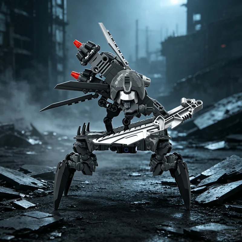 Popular Game Model MOC Building Bricks Grey Multi-legged Spider Mech Modular Technology Children Holiday Gifts Assemble Toy Suit
Popular Game Model MOC Building Bricks Grey Multi-legged Spider Mech Modular Technology Children Holiday Gifts Assemble Toy Suit