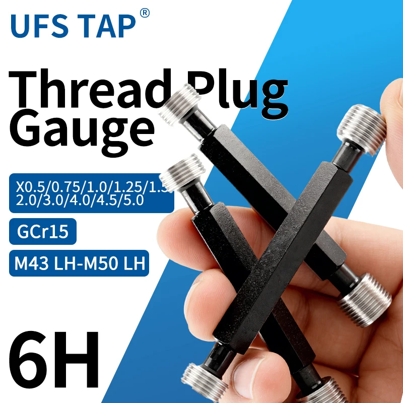 UFS 1 шт. 6H M43 LH-M50 LH X0.5/0.75/1.0/1.25/1.5/2.0/3.0/4.0/4.5/5.0 Стальной метрический резьбовой калибр-пробка с левым резьбовым шагом
UFS 1 шт. 6H M43 LH-M50 LH X0.5/0.75/1.0/1.25/1.5/2.0/3.0/4.0/4.5/5.0 Стальной метрический резьбовой калибр-пробка с левым резьбовым шагом