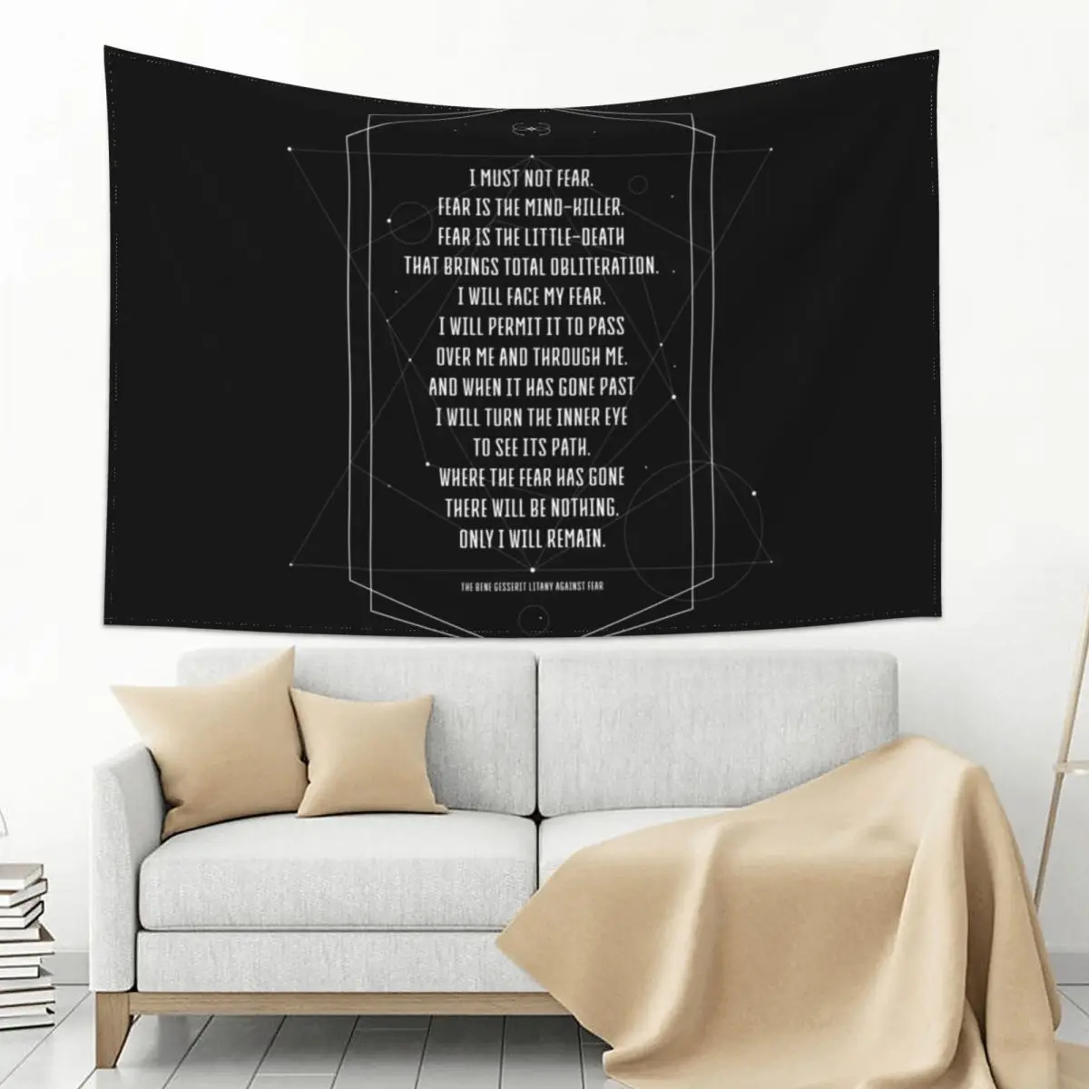 Bene Gesserit Litany Tapestry 
Bene Gesserit Litany Tapestry