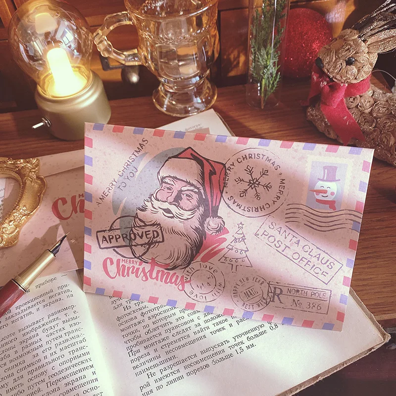 10pcs Vintage Cowhide Christmas Greeting Card Christmas Gift Cards Cute Cartoon Folded Cards Blessing Message Card with Envelope
10pcs Vintage Cowhide Christmas Greeting Card Christmas Gift Cards Cute Cartoon Folded Cards Blessing Message Card with Envelope