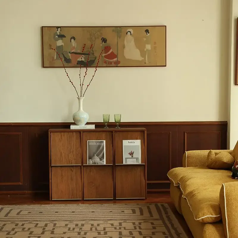 Solid wood floor-to-ceiling small bookcase cabinet living room TV living room storage magazine cabinet
Solid wood floor-to-ceiling small bookcase cabinet living room TV living room storage magazine cabinet