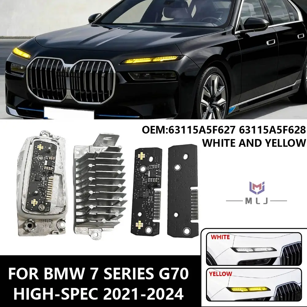 Yellow Car Headlight LED Chip Module FOR BMW 7 Series G70 2021-2024 high-spec OE 63115A5F627 63115A5F628 DRL Light DRL Angel Eye
Yellow Car Headlight LED Chip Module FOR BMW 7 Series G70 2021-2024 high-spec OE 63115A5F627 63115A5F628 DRL Light DRL Angel Eye