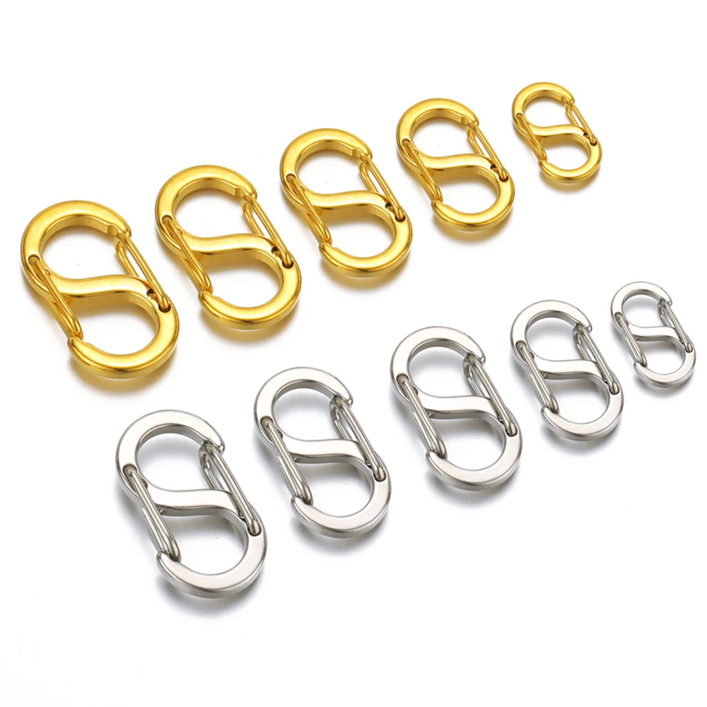 5Pcs Stainless Steel Chic Letter S Buckle 18k Gold Spring Lobster Clasps Necklace Hooks Bracelets Connectors DIY Jewelry Making
5Pcs Stainless Steel Chic Letter S Buckle 18k Gold Spring Lobster Clasps Necklace Hooks Bracelets Connectors DIY Jewelry Making