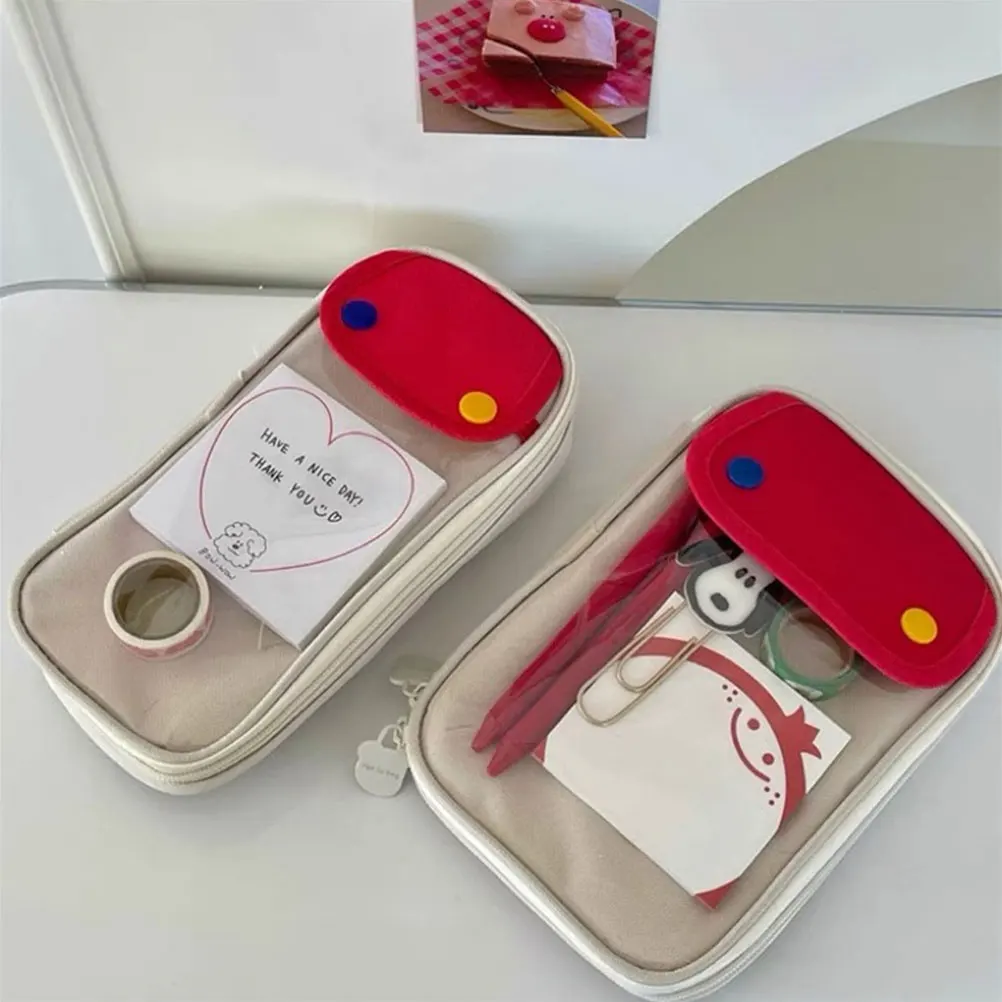 Large Capacity Pencil Case Storage Pouch Portable Office Stationery Bag Students Cloth Pupils Lovely Multi-function
Large Capacity Pencil Case Storage Pouch Portable Office Stationery Bag Students Cloth Pupils Lovely Multi-function