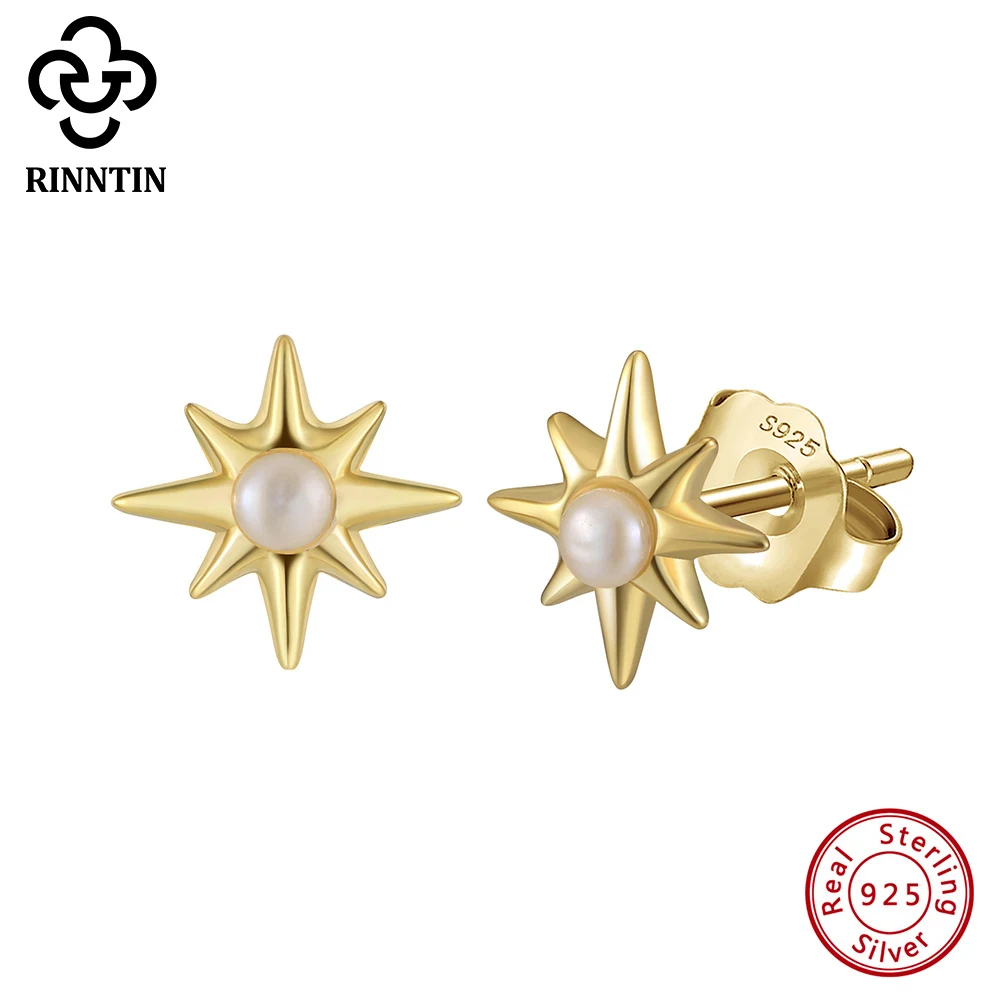Rinntin New Pearl Sun Flower 925 Sterling Silver Sunflower Stud Earrings with Freshwater Pearl Ear Stud Wedding Jewelry GPE113
Rinntin New Pearl Sun Flower 925 Sterling Silver Sunflower Stud Earrings with Freshwater Pearl Ear Stud Wedding Jewelry GPE113