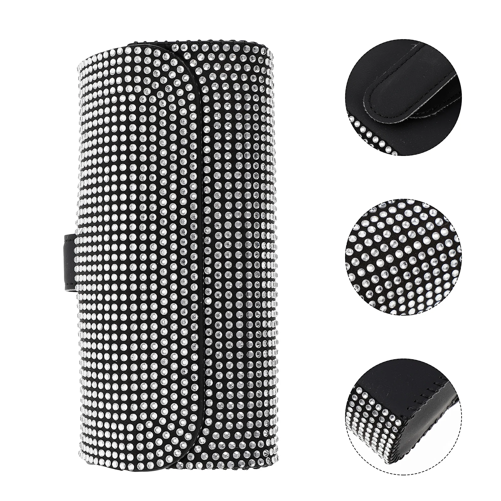 Visor Eyeglasses Holder Rhinestone Case PU Sunglasses Clip Frame Premium Material Durable Design Practical Car
Visor Eyeglasses Holder Rhinestone Case PU Sunglasses Clip Frame Premium Material Durable Design Practical Car