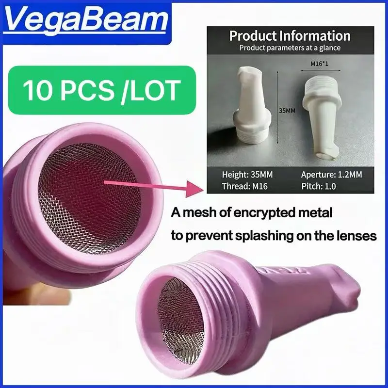 10 PCS Laser Ceramic Welding Nozzle AS-12 Fiber Optic Welding Machine Double Wire Cutting Nozzle 0.8 1.0 1.2 1.6 thickening type
10 PCS Laser Ceramic Welding Nozzle AS-12 Fiber Optic Welding Machine Double Wire Cutting Nozzle 0.8 1.0 1.2 1.6 thickening type