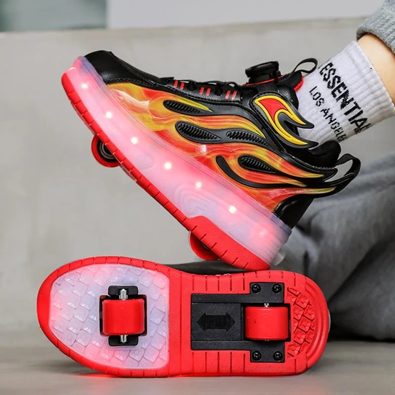 Boys' Summer Breathable Roller Skate Shoes 2024 New Style Walking Shoes Sports Shoes Double Wheels Inline Skates Running Shoes
Boys' Summer Breathable Roller Skate Shoes 2024 New Style Walking Shoes Sports Shoes Double Wheels Inline Skates Running Shoes