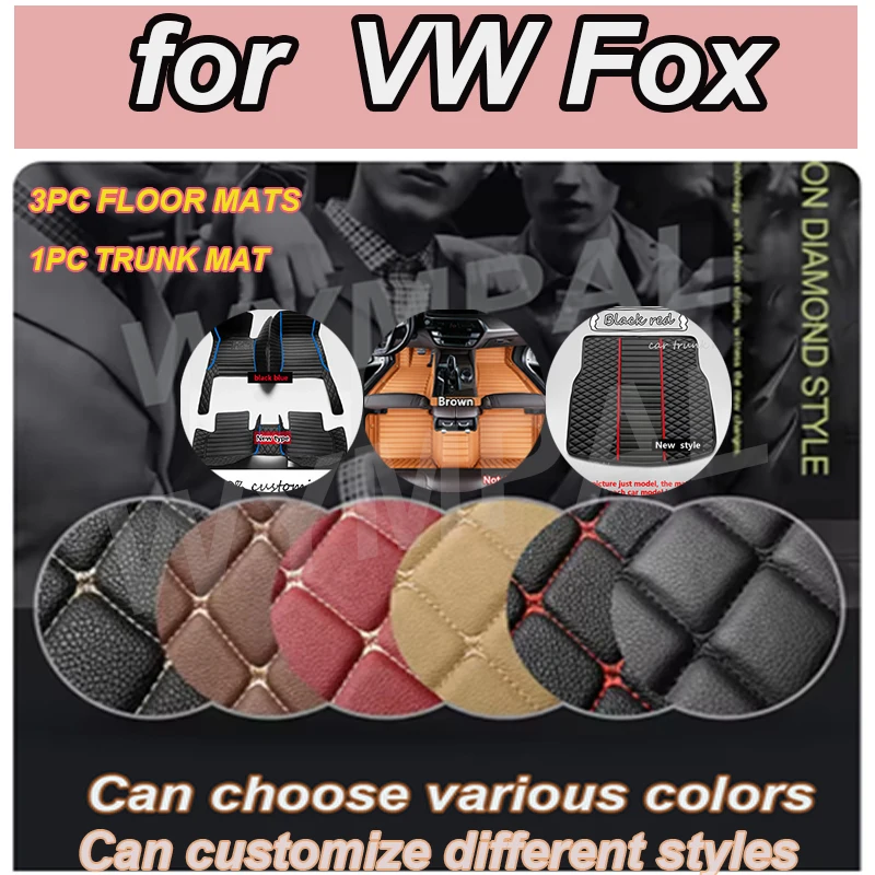 LUXURY Customized Artificial Leather Car Floor Mat For VW Fox 2004 2005 2006 2007 2008 2009 Protect Your Vehicle's Interior
LUXURY Customized Artificial Leather Car Floor Mat For VW Fox 2004 2005 2006 2007 2008 2009 Protect Your Vehicle's Interior