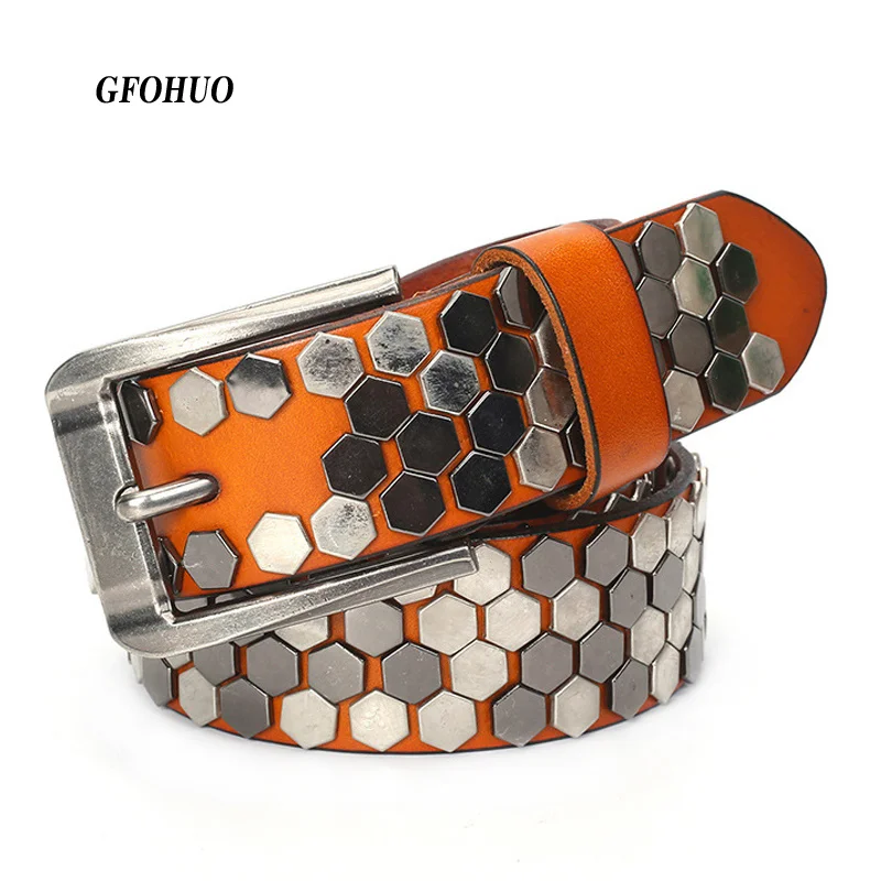 New Fashion Rivet Black Belt Men&Women's Studded Punk With Pin Buckle s Men High Quality Male Leather Rock Motorcycle
New Fashion Rivet Black Belt Men&Women's Studded Punk With Pin Buckle s Men High Quality Male Leather Rock Motorcycle