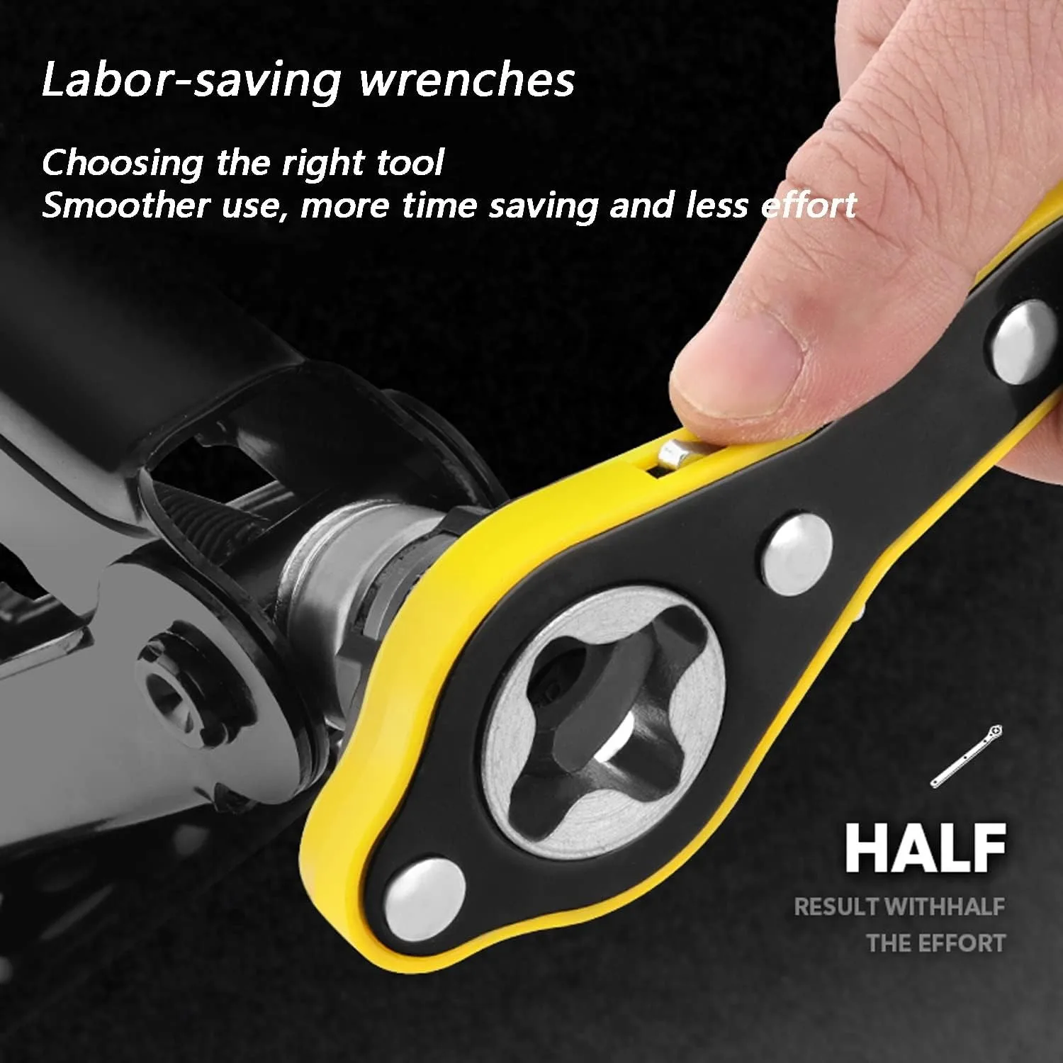360° Swivel Labor-Saving Car Scissor Jack Lug Wrench with Long Handle, Scissor Jack Lift Handle Tool, Universal Tire Jack Wrench for Travel, Van, SUV
360° Swivel Labor-Saving Car Scissor Jack Lug Wrench with Long Handle, Scissor Jack Lift Handle Tool, Universal Tire Jack Wrench for Travel, Van, SUV