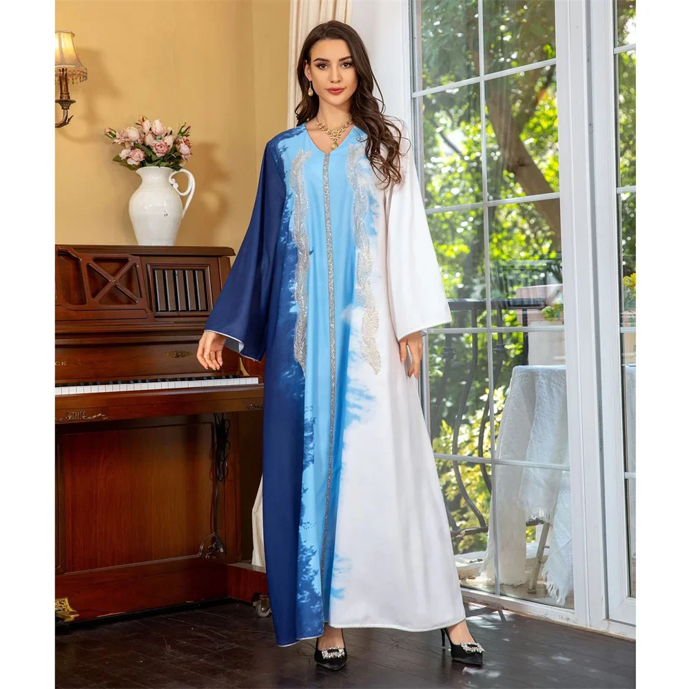 Eid Party Dresses for Women Beaded Embroidery Abaya Muslim Dubai Kaftan Ramadan Islamic Gulf Jalabiya Femme Musulman Vestidos
Eid Party Dresses for Women Beaded Embroidery Abaya Muslim Dubai Kaftan Ramadan Islamic Gulf Jalabiya Femme Musulman Vestidos