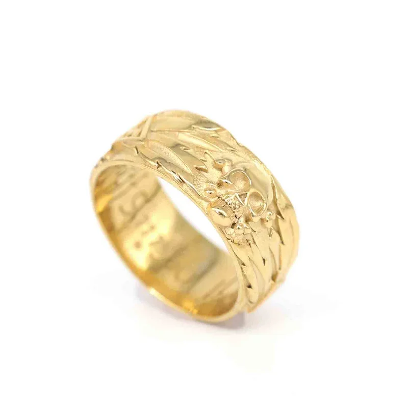 Fashion Gothic Skull Rings Gold Textured Raw Unique Design That Stainless Steel Ring Halloween Jewelry Gift
Fashion Gothic Skull Rings Gold Textured Raw Unique Design That Stainless Steel Ring Halloween Jewelry Gift