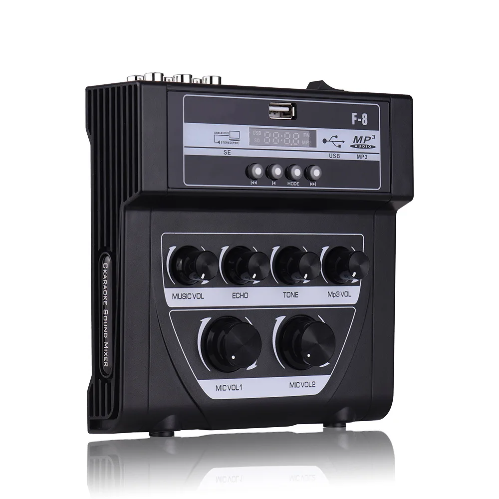 Mixer Outdoor K Song Microphone Amplifier with Bluetooth Recording Effect Household Mixer Small Mixing Table
Mixer Outdoor K Song Microphone Amplifier with Bluetooth Recording Effect Household Mixer Small Mixing Table