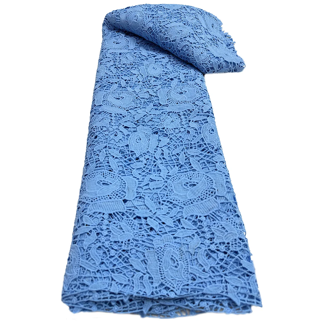 Women Milk Silk Cord Lace Material High Quality Water Soluble Lace 2025 Nigerian African Guipure Cord Lace For Wedding Dress
Women Milk Silk Cord Lace Material High Quality Water Soluble Lace 2025 Nigerian African Guipure Cord Lace For Wedding Dress