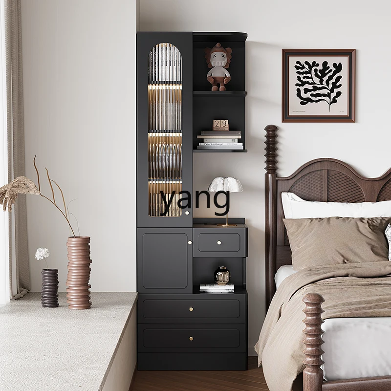 LH retro bedside high cabinet shelf bookcase integrated storage bedside storage cabinet
LH retro bedside high cabinet shelf bookcase integrated storage bedside storage cabinet