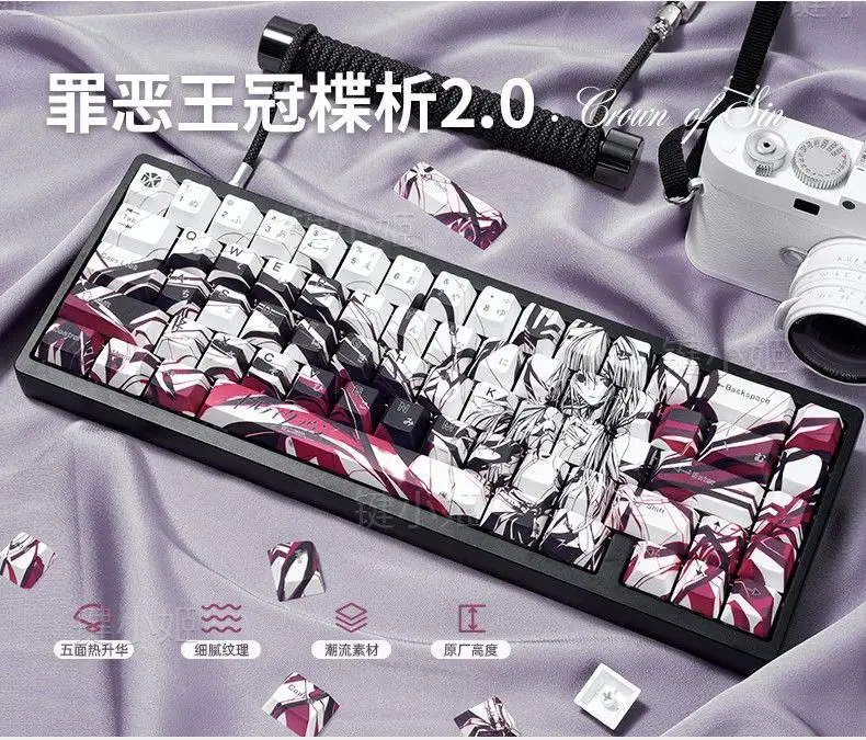73 Keys GC Yuzuriha Inori Custom Keycaps Anime Game Chreey PBT Key Caps for Made68 Mad68 Wooting 60 Mechanical Keyboard 
73 Keys GC Yuzuriha Inori Custom Keycaps Anime Game Chreey PBT Key Caps for Made68 Mad68 Wooting 60 Mechanical Keyboard