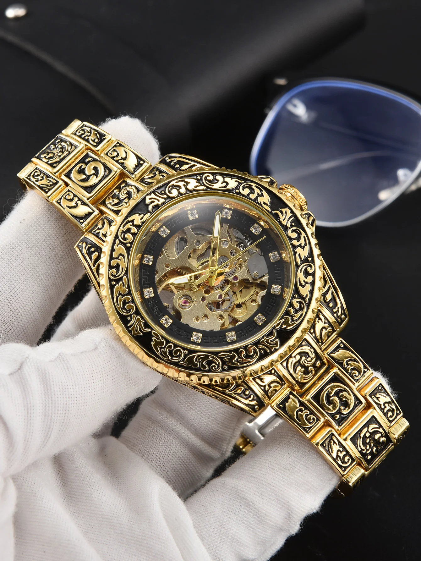 LONGLUX automatic watch retro luxury mechanical watches alloy carve wholesale waterproof no logo mens watch men gift
LONGLUX automatic watch retro luxury mechanical watches alloy carve wholesale waterproof no logo mens watch men gift