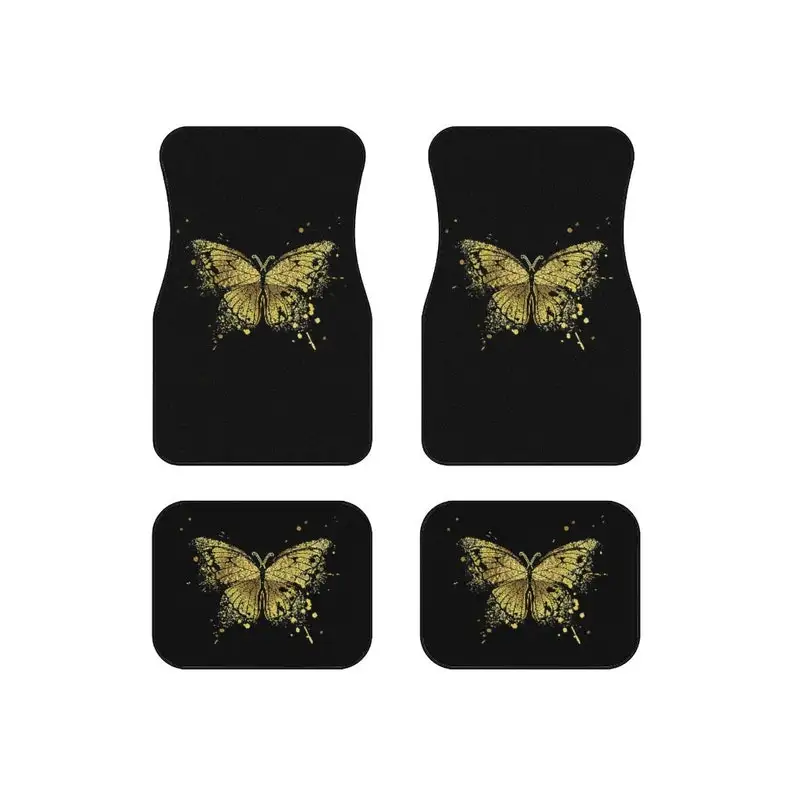 Gold Butterfly Car Floor Mats, 4 piece set, Car mats, custom mat, car accessories, car gift, home gifts, gifts, car mat set, gif
Gold Butterfly Car Floor Mats, 4 piece set, Car mats, custom mat, car accessories, car gift, home gifts, gifts, car mat set, gif