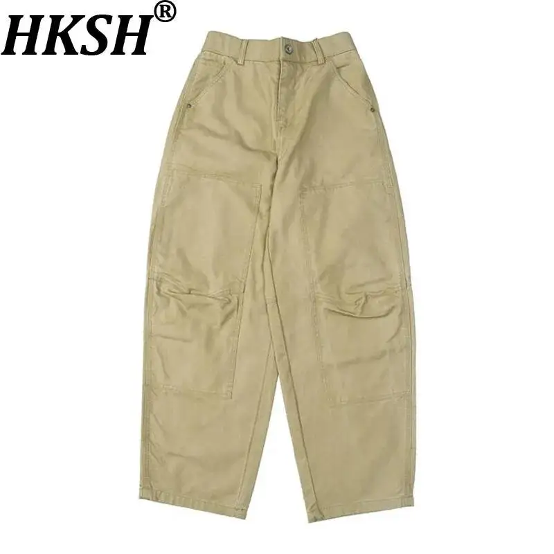 HKSH Double-Knee Canvas Japanese Vintage Washed Safari Style Cargo Pants Casual Loose Slightly Tapered Straight Trousers HK21982
HKSH Double-Knee Canvas Japanese Vintage Washed Safari Style Cargo Pants Casual Loose Slightly Tapered Straight Trousers HK21982