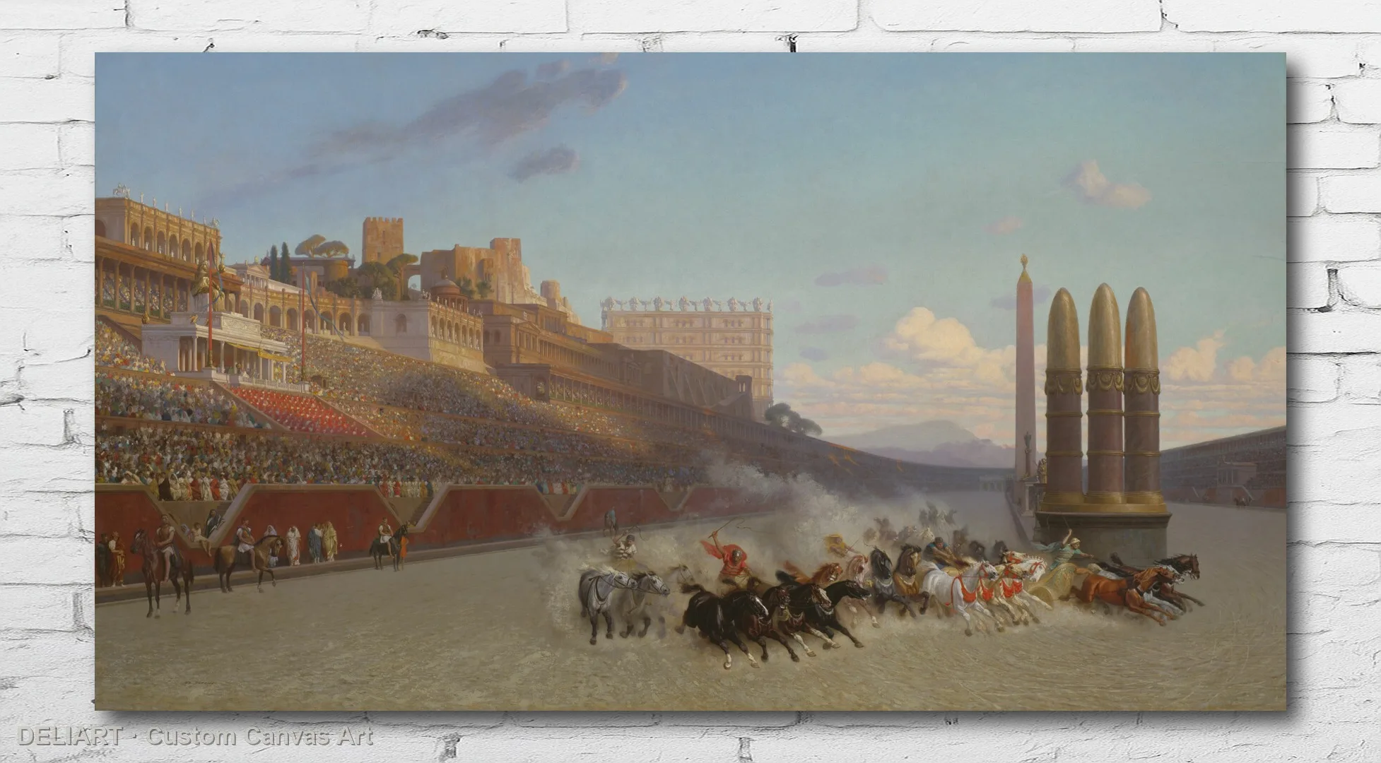 Chariot Race by Jean Léon Gérôme - Vintage Travel Art Canvas Wall Art Poster Print Vintage Home Decor Unframed
Chariot Race by Jean Léon Gérôme - Vintage Travel Art Canvas Wall Art Poster Print Vintage Home Decor Unframed