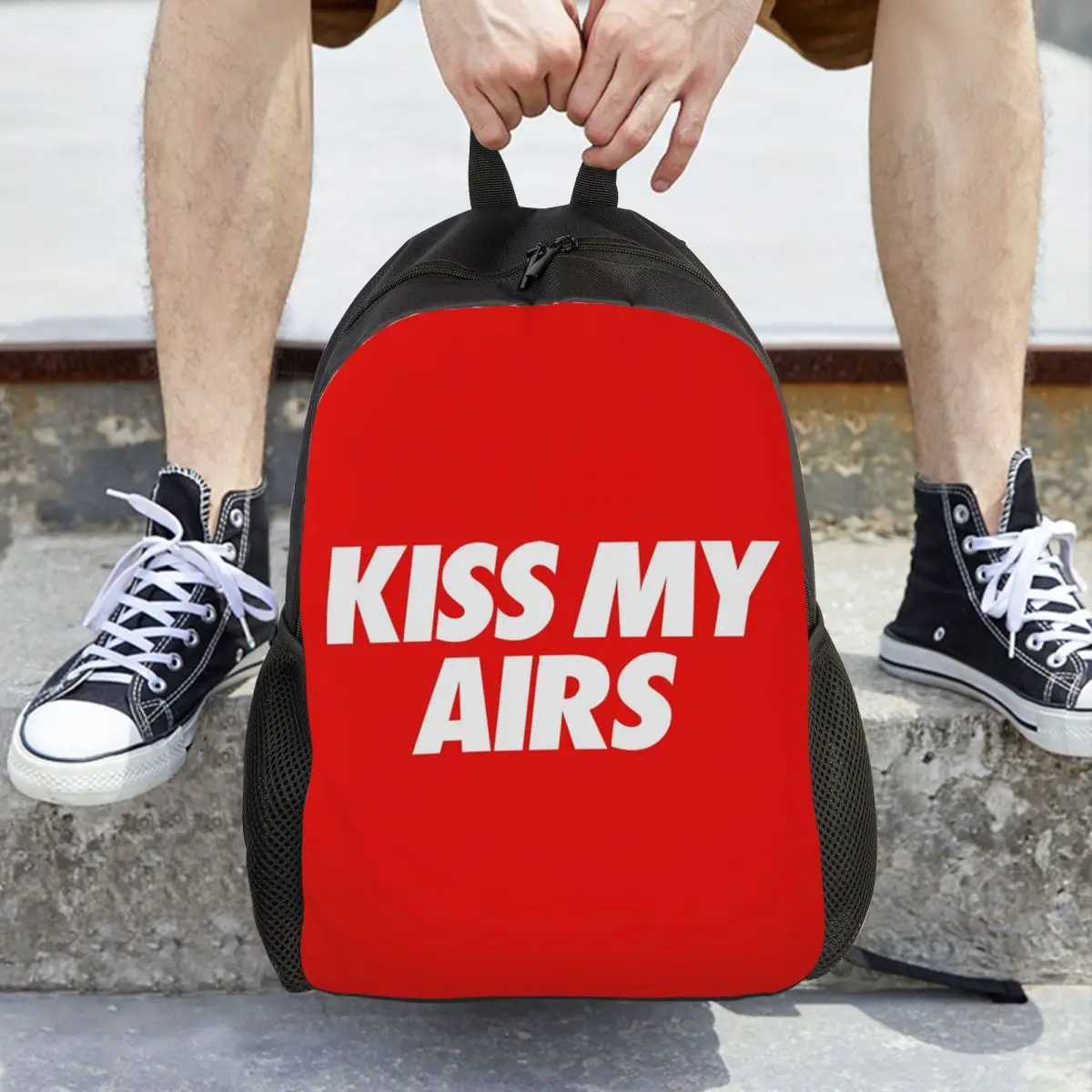Рюкзак Kiss My Airs 50x80, большая вместительная детская сумка для книг, школьная сумка, сумки на плечо для мужчин и женщин
Рюкзак Kiss My Airs 50x80, большая вместительная детская сумка для книг, школьная сумка, сумки на плечо для мужчин и женщин