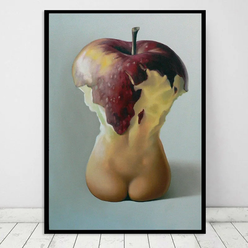 Abstract apple body canvas wall art bedroom living room modern decorative painting
Abstract apple body canvas wall art bedroom living room modern decorative painting