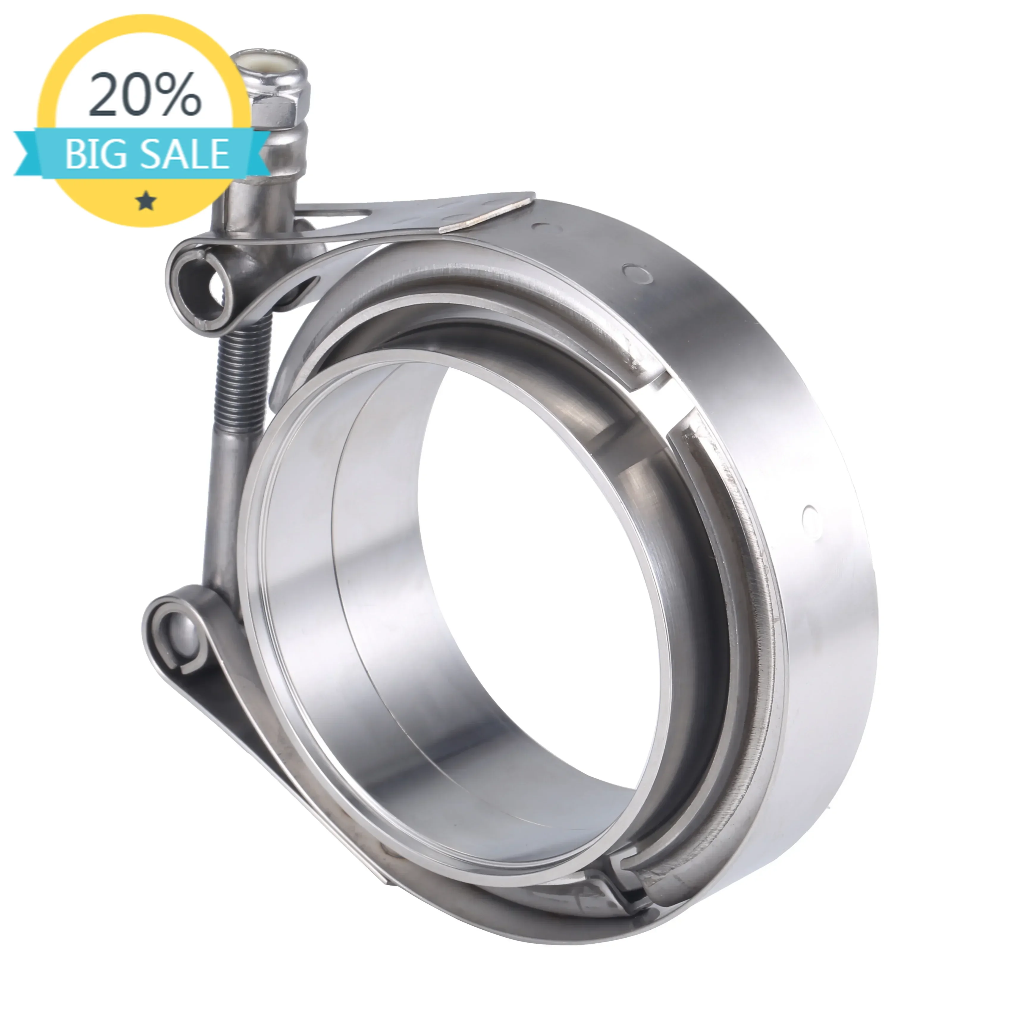 304 Stainless Steel 2" 2.25" 2.5 3 Inch 51 63 76 mm V Band Clamp Turbo Exhaust Pipe Vband Clamp Male Female Flange V Clamp Kits
304 Stainless Steel 2" 2.25" 2.5 3 Inch 51 63 76 mm V Band Clamp Turbo Exhaust Pipe Vband Clamp Male Female Flange V Clamp Kits
