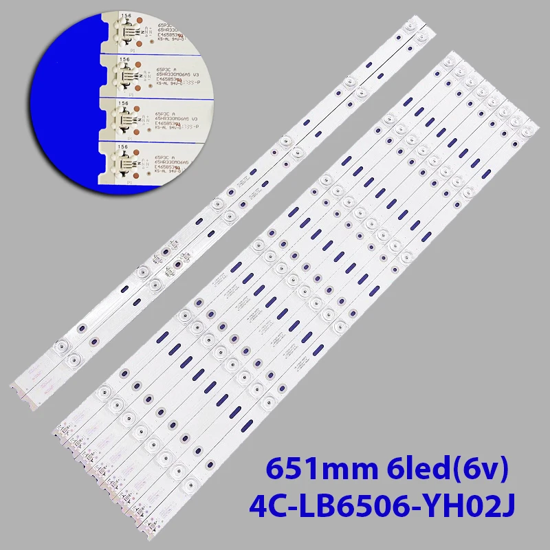 10 шт./компл. светодиодная лента для подсветки телевизора U65P6096 65UE6596 65UC6006S 65UC6586 65UC6596 65UC6016 65US6106 4C-LB6506-YH02J
10 шт./компл. светодиодная лента для подсветки телевизора U65P6096 65UE6596 65UC6006S 65UC6586 65UC6596 65UC6016 65US6106 4C-LB6506-YH02J