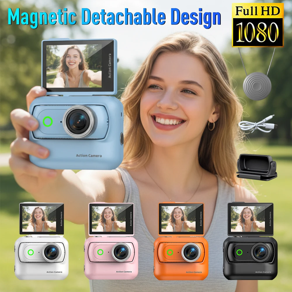 LK-018 Thumb Panoramic Action Camera 4K Ultra Clear VLOG Recorder Anti-Shake Separation Magnetic Mini Camera for Outdoor Travel
LK-018 Thumb Panoramic Action Camera 4K Ultra Clear VLOG Recorder Anti-Shake Separation Magnetic Mini Camera for Outdoor Travel