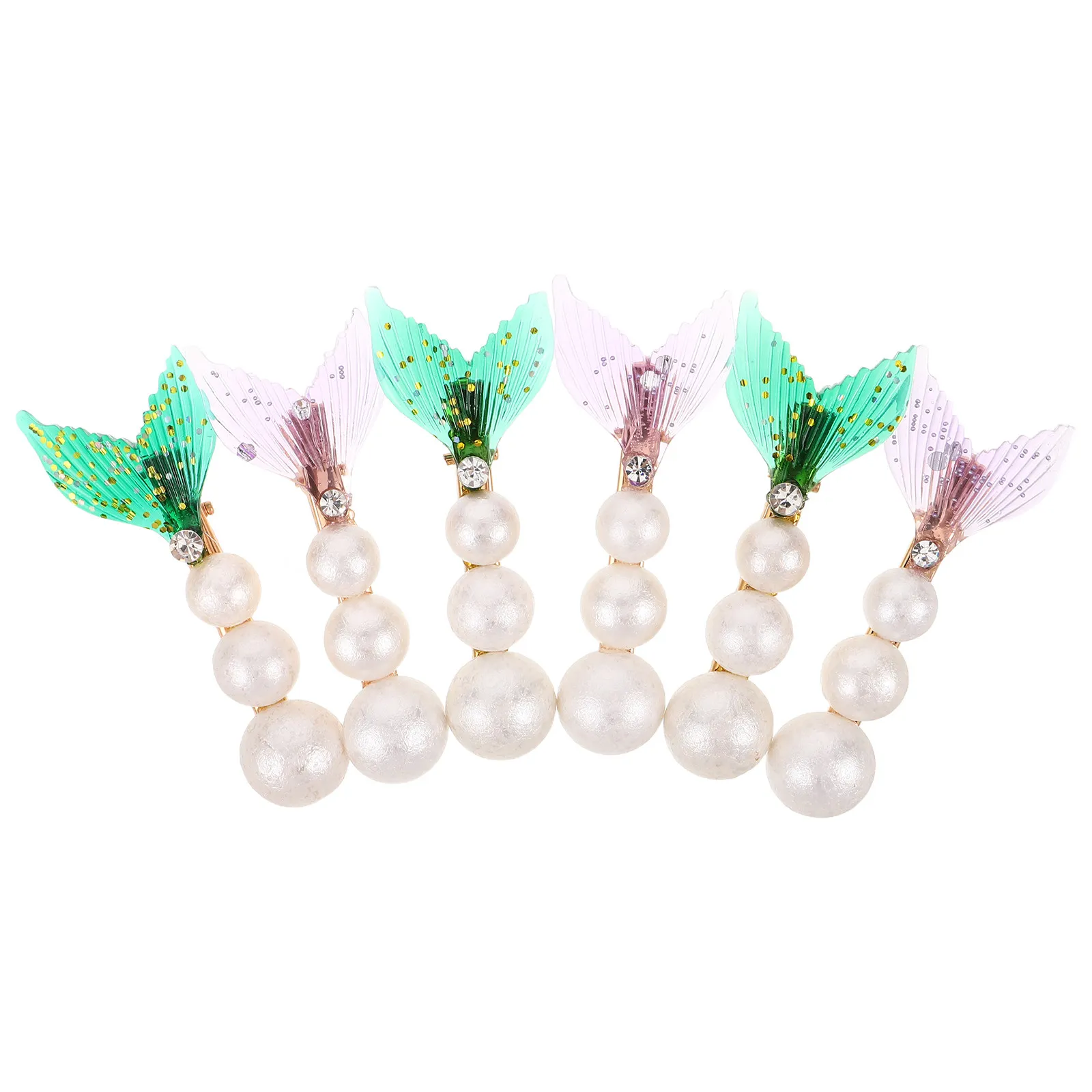 6pcs Pearl Clip Mermaid Tail Rhinestone Claw Clips For Women Girls Fish Design Hair Accessories Lightweight Sparkling Hairpins
6pcs Pearl Clip Mermaid Tail Rhinestone Claw Clips For Women Girls Fish Design Hair Accessories Lightweight Sparkling Hairpins