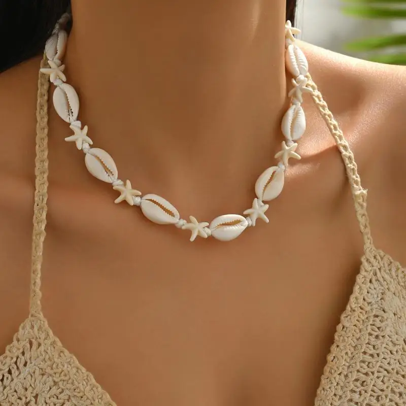 Bohemian Shell Chain Clavicle Necklace Fashion Beads Multi Layered Starfish Necklace Summer Sexy Beach Jewelry Gifts Бижутерия
Bohemian Shell Chain Clavicle Necklace Fashion Beads Multi Layered Starfish Necklace Summer Sexy Beach Jewelry Gifts Бижутерия