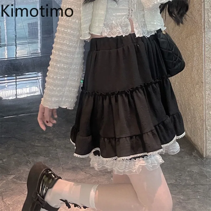 Kimotimo Spring Summer Skirt Women Jacquard Lace Ruffled Patchwork High Waist A-line Mini Skirts Japanese Sweet All Match Skort
Kimotimo Spring Summer Skirt Women Jacquard Lace Ruffled Patchwork High Waist A-line Mini Skirts Japanese Sweet All Match Skort