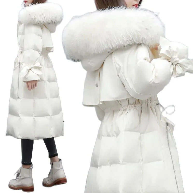 High-Grade Winter White Duck Down Down Cotton Jacket Women's Parkas 2022 New Thick Warm Coat Female Hooded Overcoat
High-Grade Winter White Duck Down Down Cotton Jacket Women's Parkas 2022 New Thick Warm Coat Female Hooded Overcoat