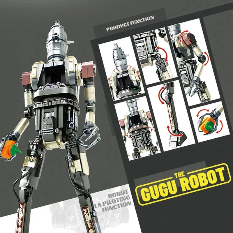 Набор для сборки робота IG11 из фильма «Звездные войны», 654 детали, креативный конструктор, модульная модель робота, игрушка-конструктор, подарок на Рождество
Набор для сборки робота IG11 из фильма «Звездные войны», 654 детали, креативный конструктор, модульная модель робота, игрушка-конструктор, подарок на Рождество