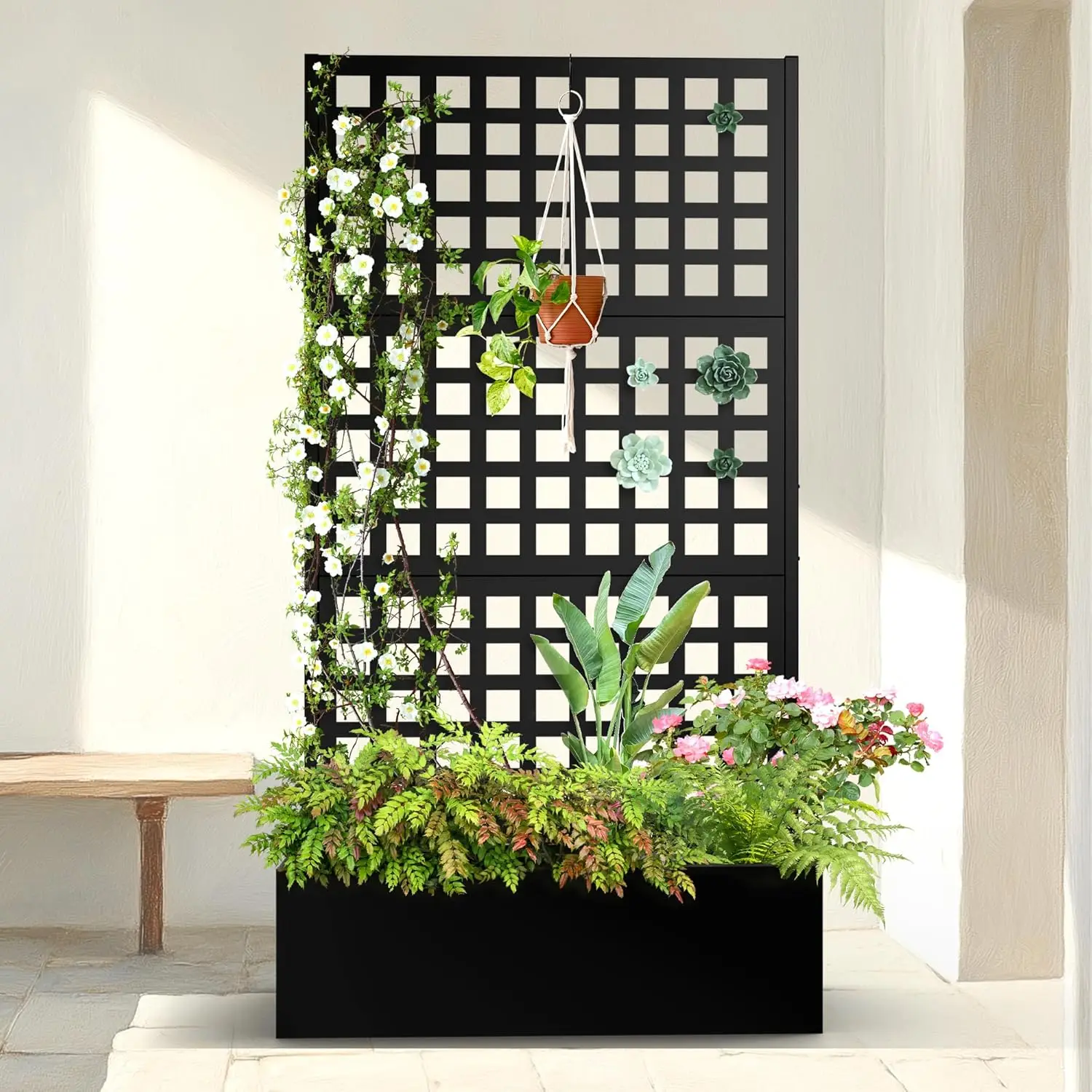 Высококачественный большой алюминиевый цветочный горшок с металлическим экраном, можно использовать в металлических коробах для цветочных горшков в качестве садовых ограждений.
Высококачественный большой алюминиевый цветочный горшок с металлическим экраном, можно использовать в металлических коробах для цветочных горшков в качестве садовых ограждений.