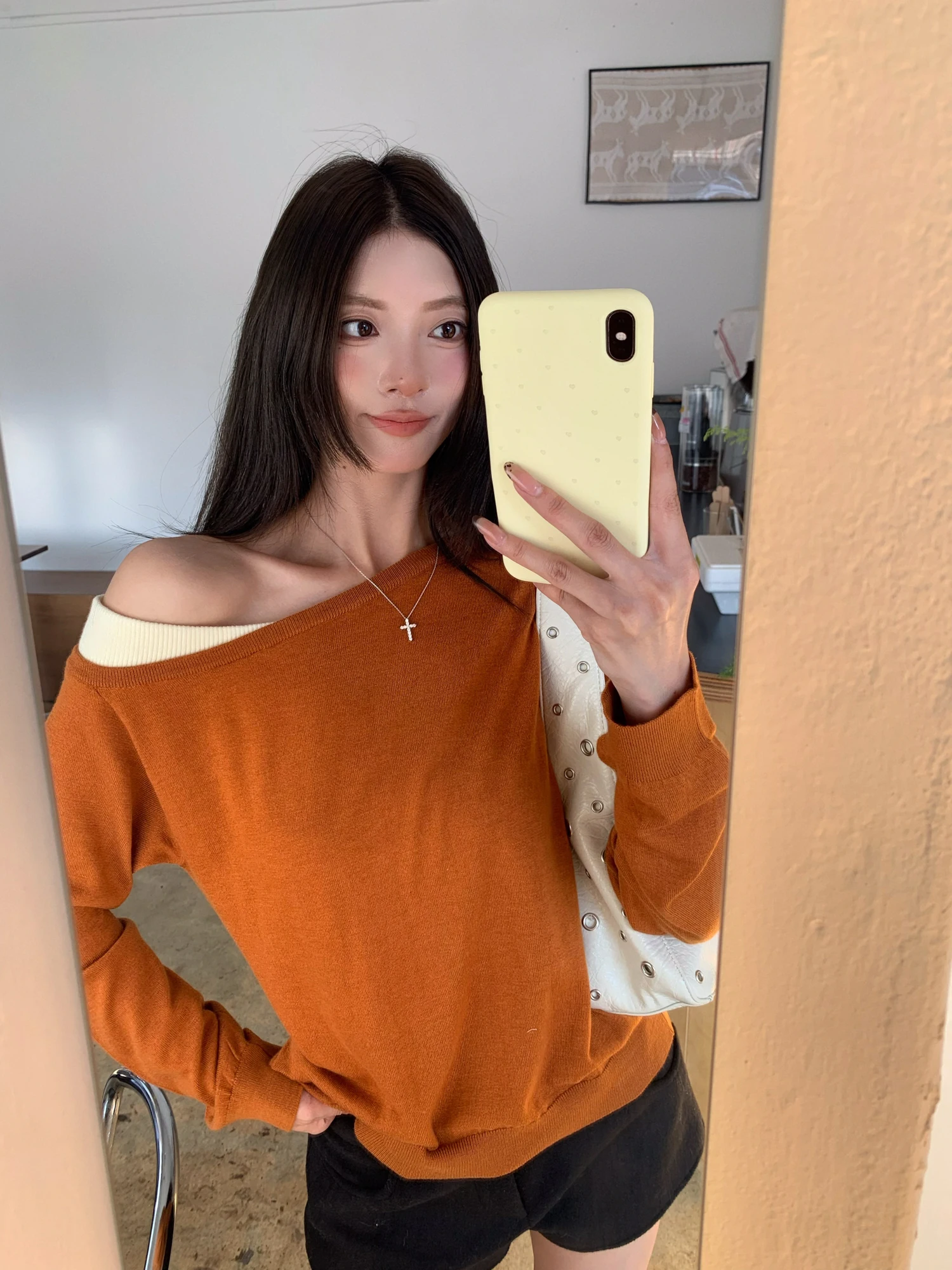 Ele Knitted Long Sve Fake Two-Piece Top for Women Dental Bracelets Casual Sle Polka Dot Pattern Girl's Faion
Ele Knitted Long Sve Fake Two-Piece Top for Women Dental Bracelets Casual Sle Polka Dot Pattern Girl's Faion