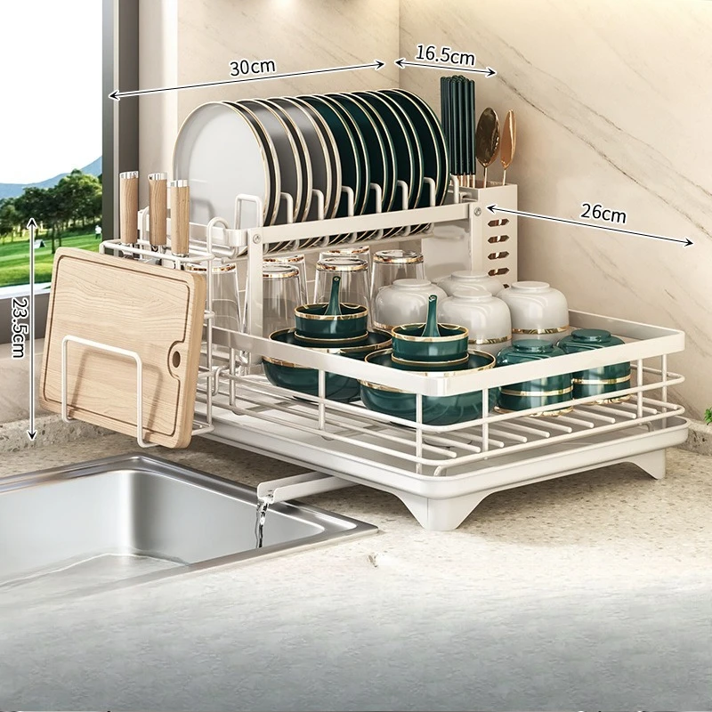 2025 Kitchen Storage Rack Double Layer Reinforced Draining Tableware Organizer With Drainage Shelf For Kitchen Office Home Use
2025 Kitchen Storage Rack Double Layer Reinforced Draining Tableware Organizer With Drainage Shelf For Kitchen Office Home Use