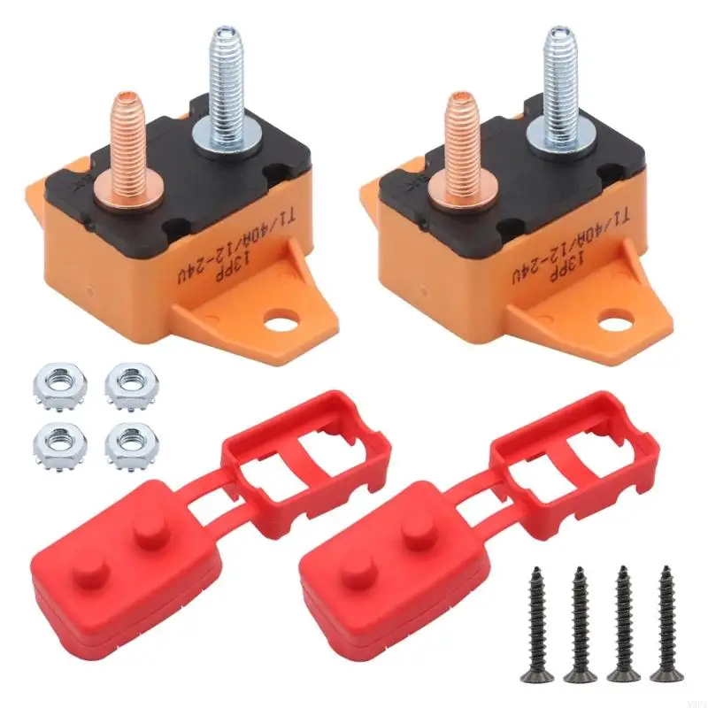 X9FA 40A Circuit Breakers With Waterproof Covers Auto Reset 12 24V Circuit Protections
X9FA 40A Circuit Breakers With Waterproof Covers Auto Reset 12 24V Circuit Protections