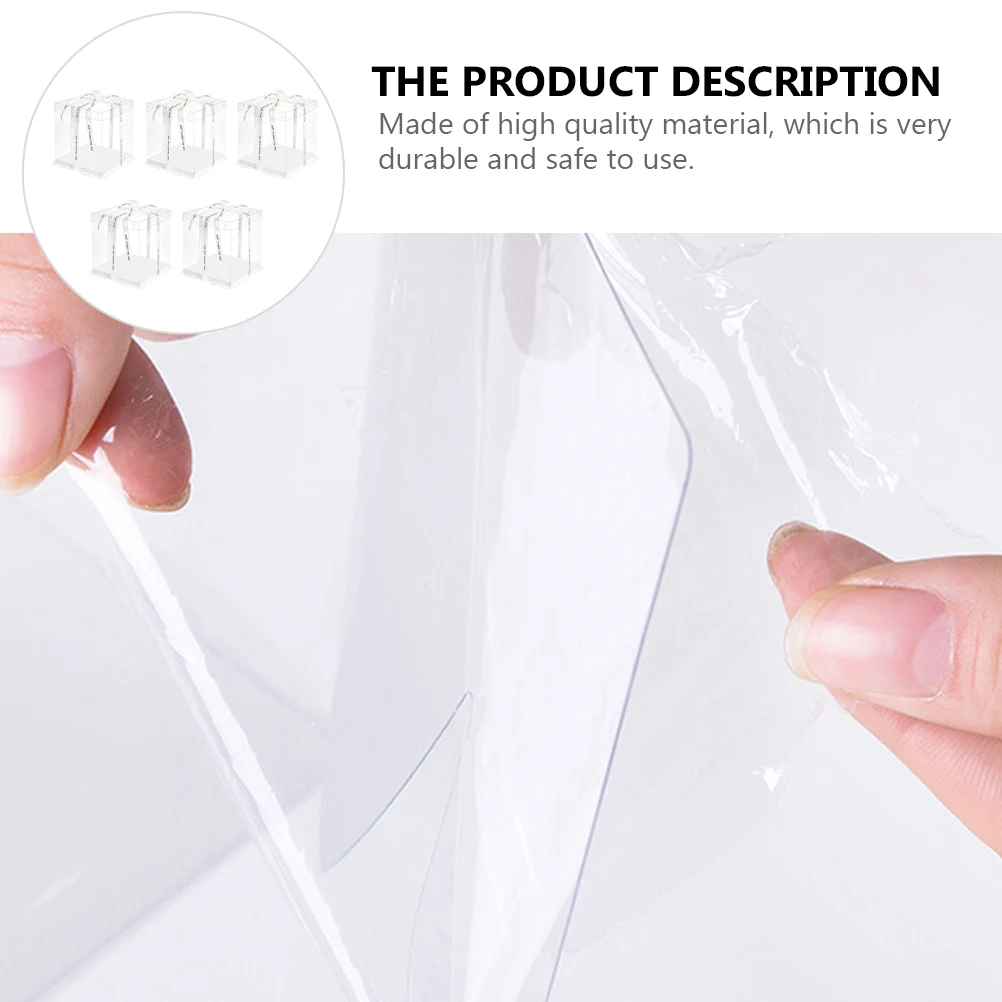 5pcs Square Baking Dessert Box Storage Container Transparent Cake Holder Ribbon Design Easy Carry Food Packaging Boxes For
5pcs Square Baking Dessert Box Storage Container Transparent Cake Holder Ribbon Design Easy Carry Food Packaging Boxes For