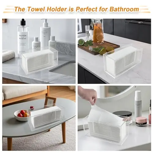 Clear Acrylic Towel Dispenser For Bathroom Kitchen Countertop – Z Fold C Fold Multi Fold Napkin Holder, Durable & Compact
Clear Acrylic Towel Dispenser For Bathroom Kitchen Countertop – Z Fold C Fold Multi Fold Napkin Holder, Durable & Compact