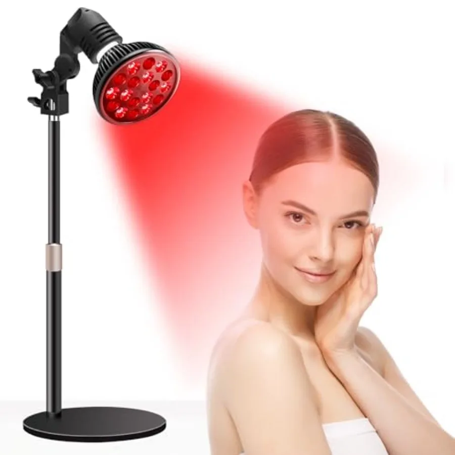 Red Light Therapy Lamp with 16.5 inch Adjustable Stand, 660nm Red Light and 850nm Near Infrared Light Combo for Face and Body U
Red Light Therapy Lamp with 16.5 inch Adjustable Stand, 660nm Red Light and 850nm Near Infrared Light Combo for Face and Body U
