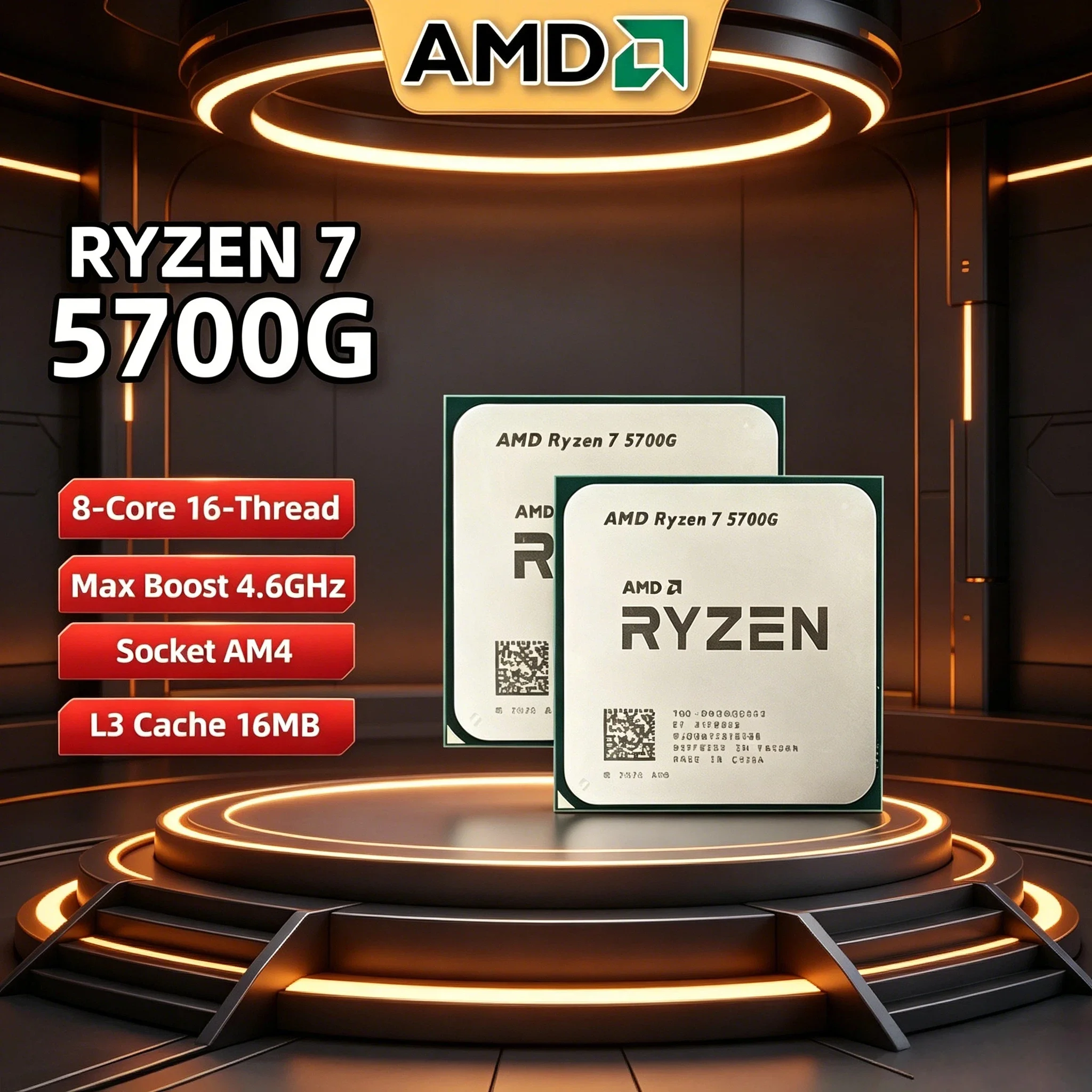 AMD Original R7 5700G 8C 16T 4.6GHz Boost 65W 7nm AM4 Desktop Processor with Radeon Graphics Tray Ryzen 7 5700G Ultra 4K Pro Max
AMD Original R7 5700G 8C 16T 4.6GHz Boost 65W 7nm AM4 Desktop Processor with Radeon Graphics Tray Ryzen 7 5700G Ultra 4K Pro Max