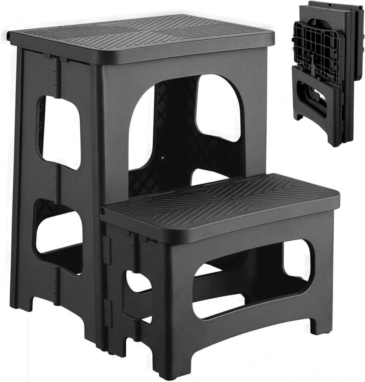 Folding 2-Step Stool, Non-Slip Collapsible Step Stools For Kids & Adults, Multipurpose Bedside Ladder Footstool, Holds 330 Lbs,
Folding 2-Step Stool, Non-Slip Collapsible Step Stools For Kids & Adults, Multipurpose Bedside Ladder Footstool, Holds 330 Lbs,