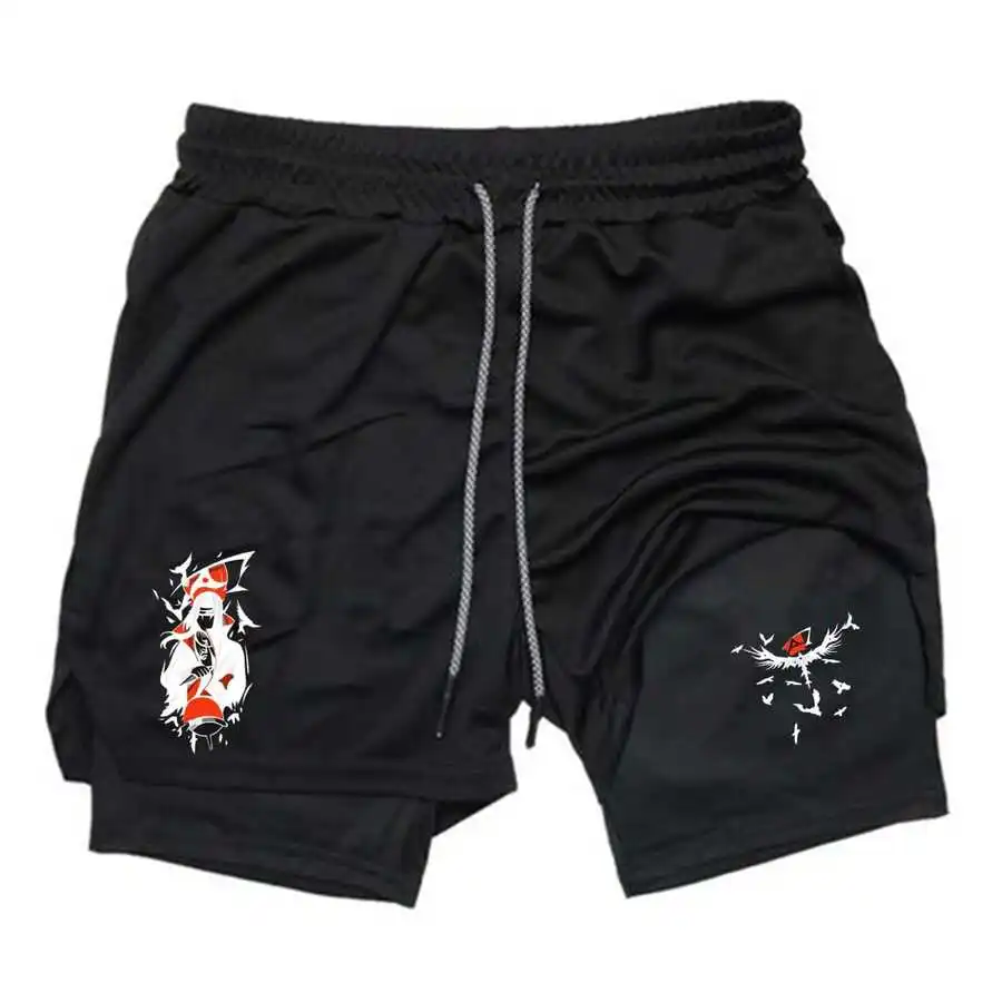 Mens Anime Inspired Crow Graphic 2-In-1 Quick Dry Sports Shorts For Gym Workout
Mens Anime Inspired Crow Graphic 2-In-1 Quick Dry Sports Shorts For Gym Workout