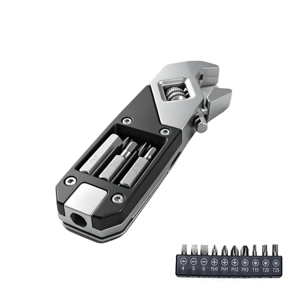 Multi-purpose Stainless Steel Adjustable Wrench High Hardness Anti Rust Folding Wrench Pocket Hand Tool
Multi-purpose Stainless Steel Adjustable Wrench High Hardness Anti Rust Folding Wrench Pocket Hand Tool